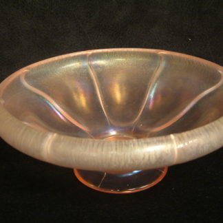Fenton Velva Rose Stretch Glass  Bowl