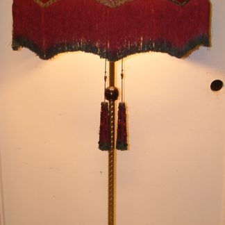 Fringed Cast & Brass Floor Lamp