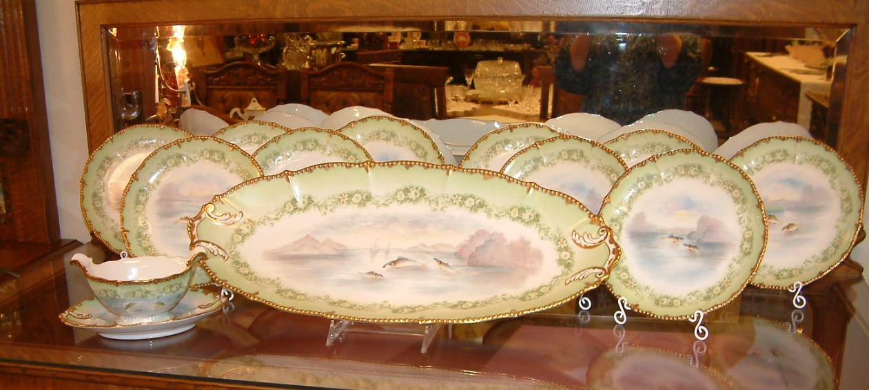 Limoges Fish Set