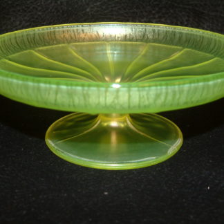 Fenton Vaseline Stretch Compote