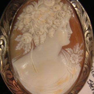 Antique Cameo in Sterling Silver