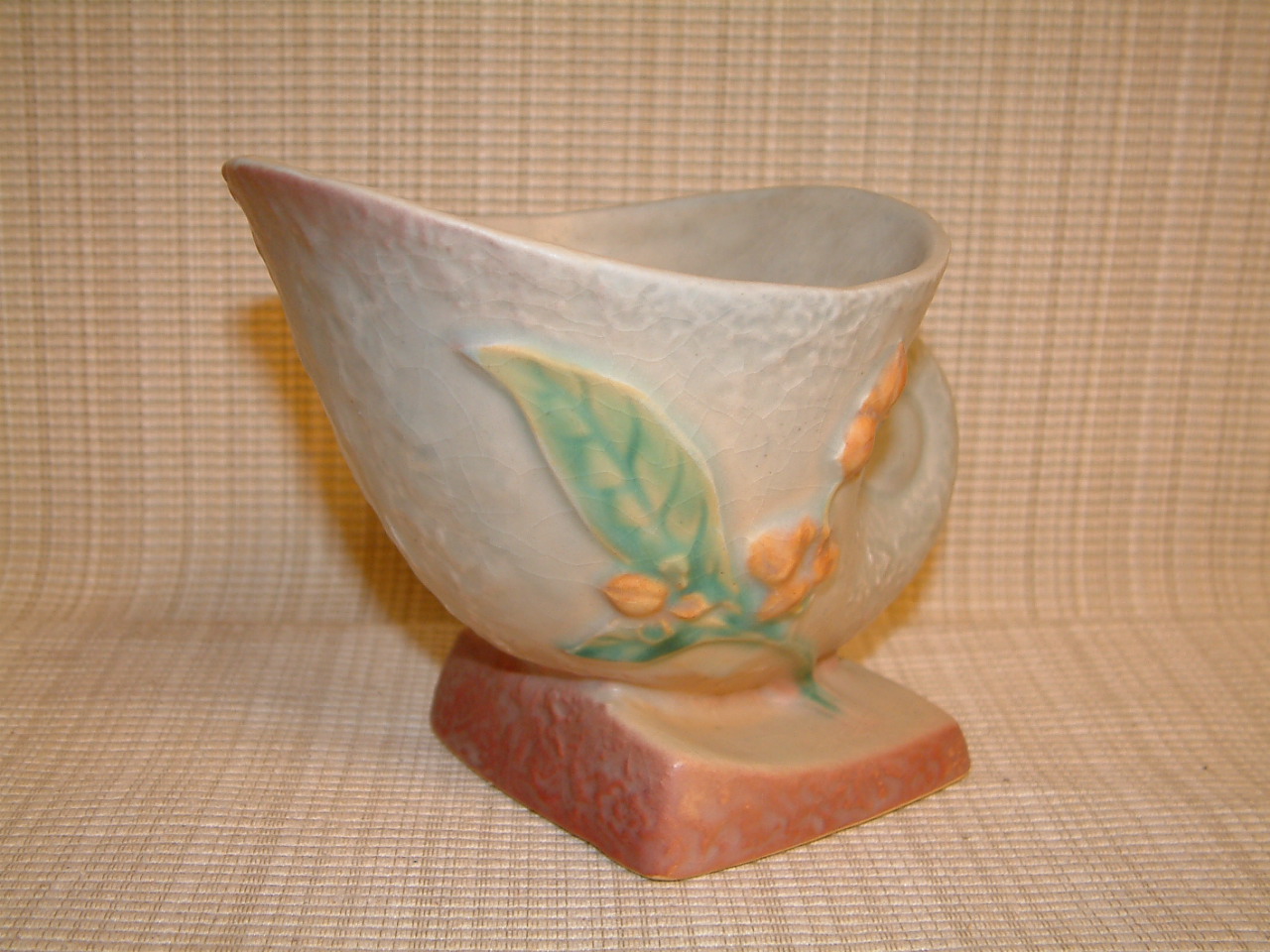 Roseville Bittersweet Small Cornucopia Vase - Image 3
