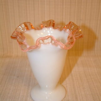 Fenton Rose Crest Vase