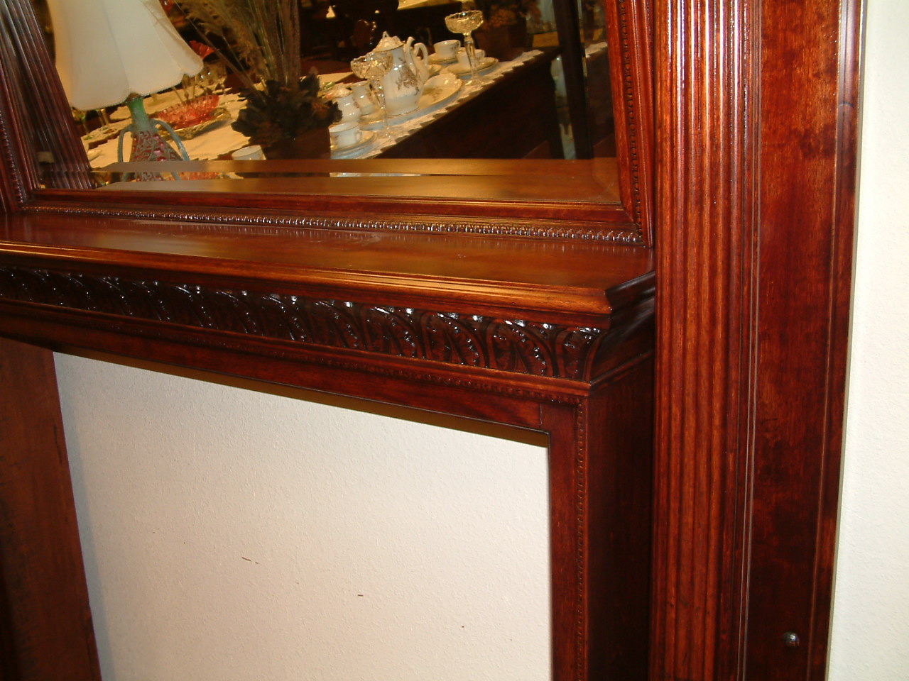 Mahogany Fancy Victorian Tall Mantel - Image 5