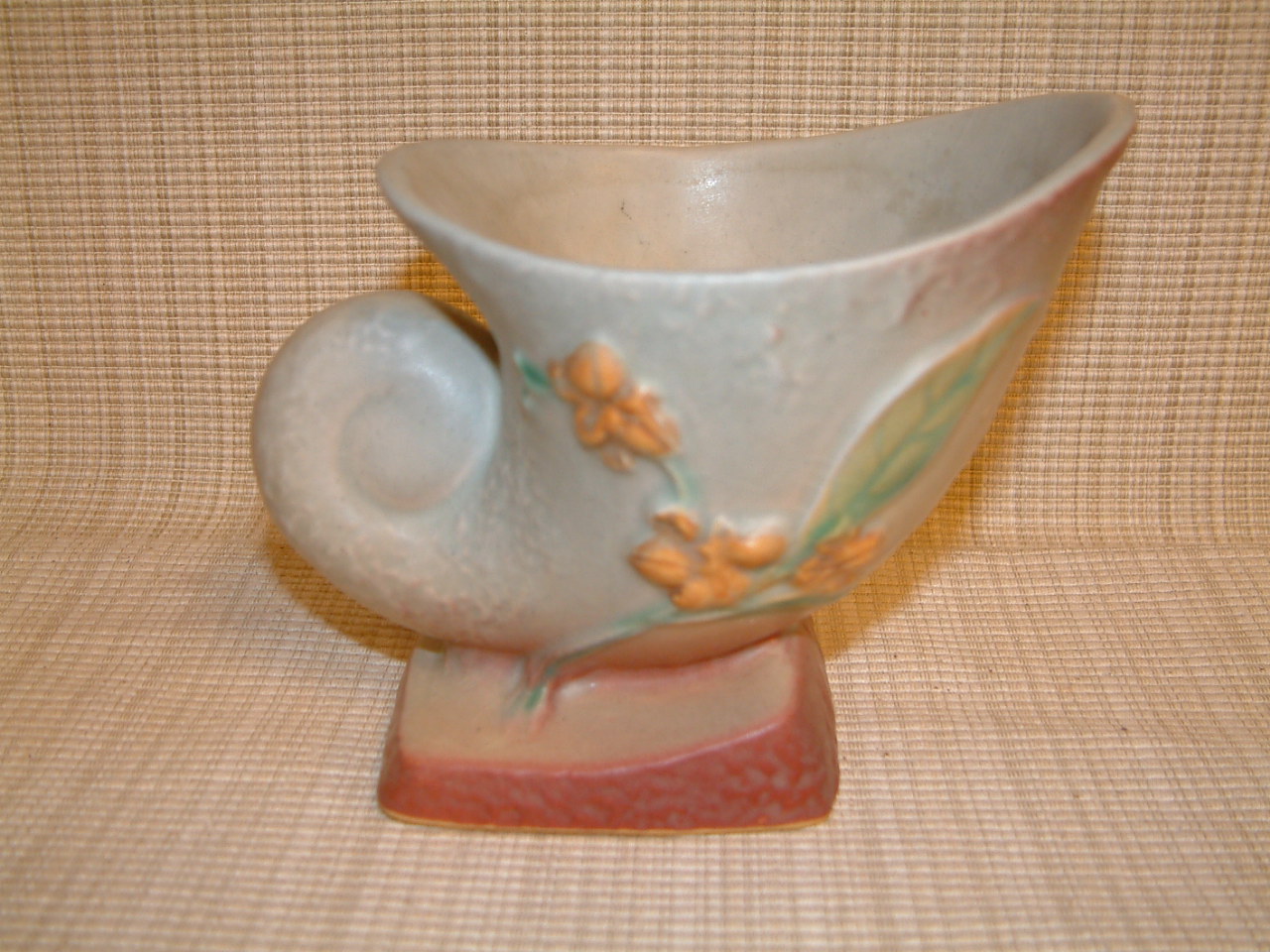 Roseville Bittersweet Small Cornucopia Vase - Image 6