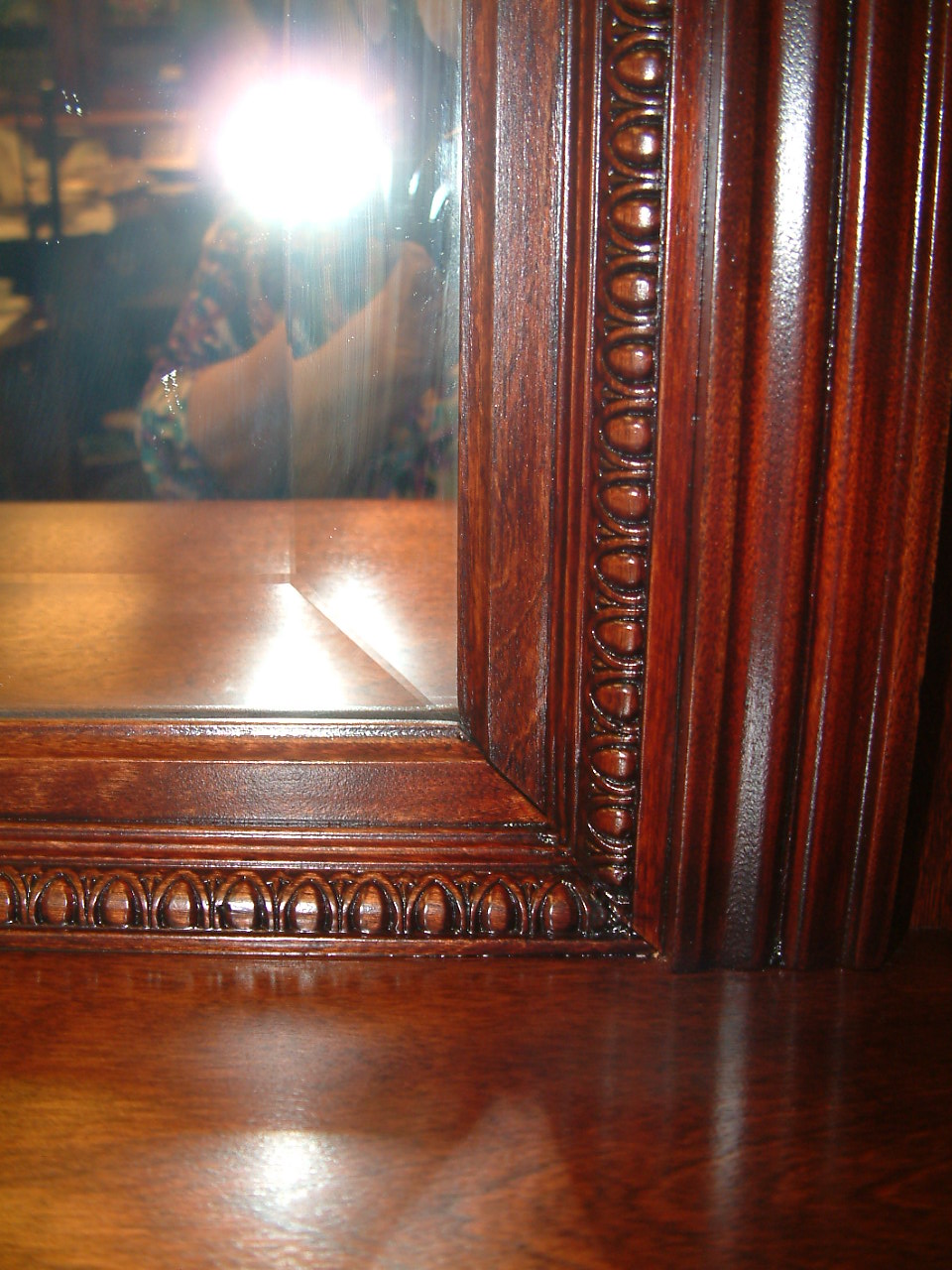 Mahogany Fancy Victorian Tall Mantel - Image 10