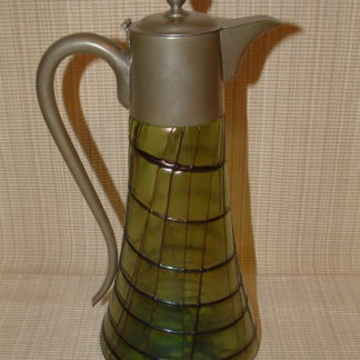 Loetz /Kralik Threaded Claret Jug   SOLD
