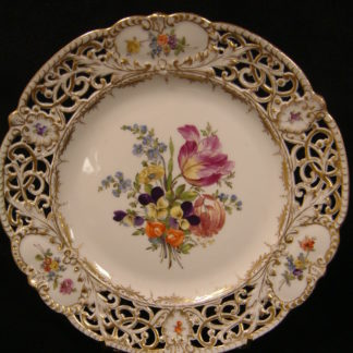 Dresden Franziska Hirsch Reticulated Plate  SOLD