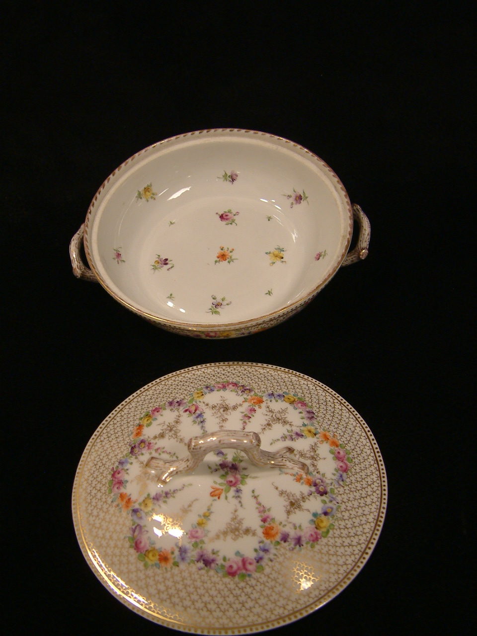 Dresden Franziska Hirsch Rare Covered Vegetable Dish SOLD - Image 2