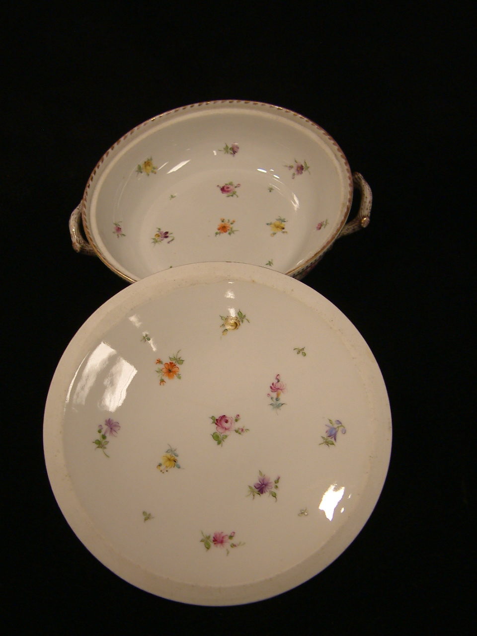 Dresden Franziska Hirsch Rare Covered Vegetable Dish SOLD - Image 4