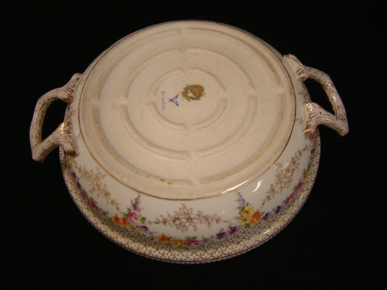 Dresden Franziska Hirsch Rare Covered Vegetable Dish SOLD - Image 6