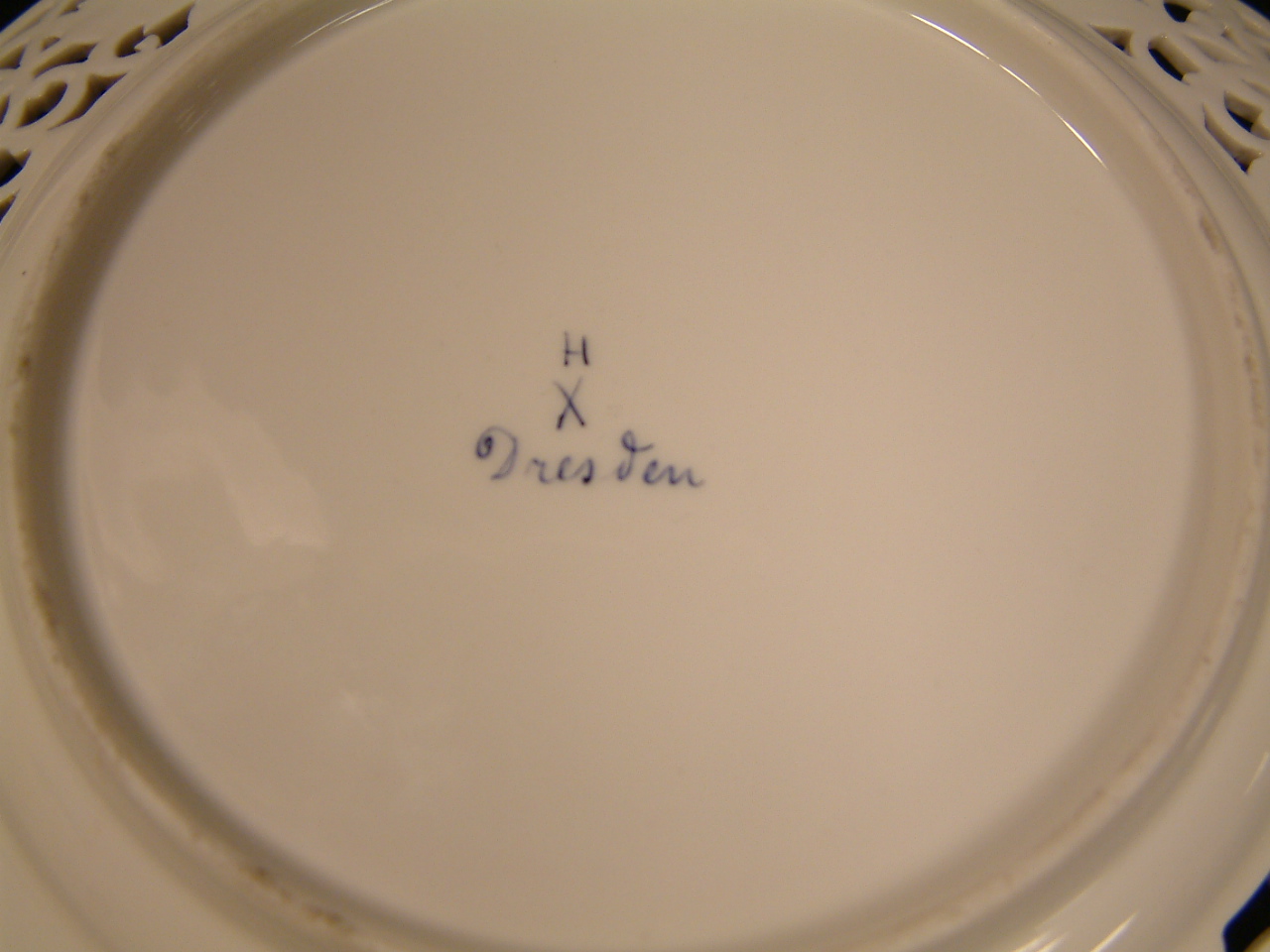 Dresden Franziska Hirsch Reticulated Plate SOLD - Image 5