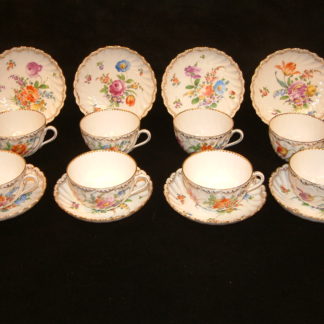 Dresden Richard Klemm 8 Cups / Saucers