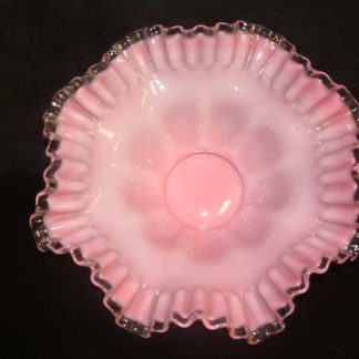 Fenton Peach Crest Centerpiece Bowl