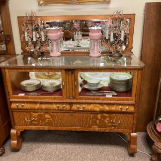 Oak Buffet Silver Server SOLD