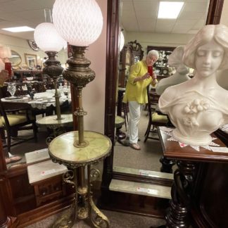 Massive Piano Lamp Green Marble Table