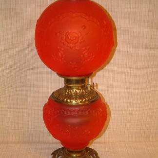 Red Satin Ribbons & Roses by Pittsburgh Lamp