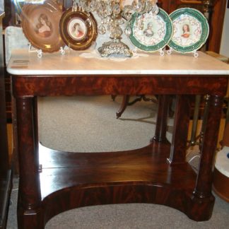 Mahogany Petticoat Mirror / Entry Table