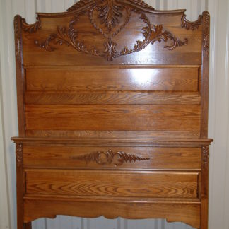 Carved Tall Back Oak   SALE PRICED  $1950