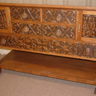 Fancy Carved Buffet Flint Horner SOLD