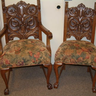 Massive Set of 6 Oak Dining Chairs RJ Horner Quality