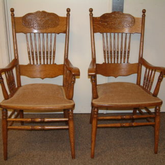 Oak Rabbit Ear Lodge Chairs Pair ON SALE
