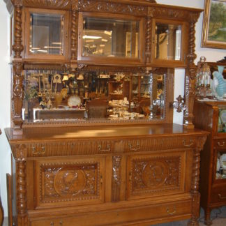 Massive Tall Oak China Buffet