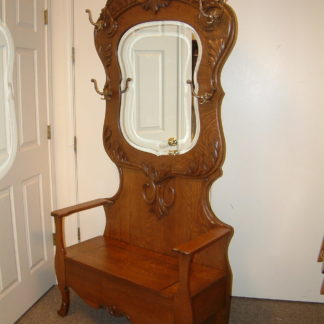 Fancy Carved Shaped Mirror Halltree