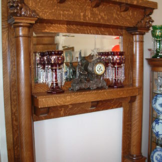 Massive Griffin Head Mantel