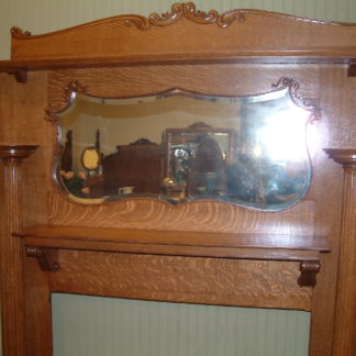 Oak Fancy Candlestand Mantel
