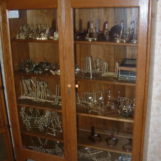 Early Oak Bookcase Carved Trim