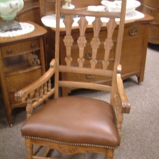 Oak Tall Back Rocking Chair