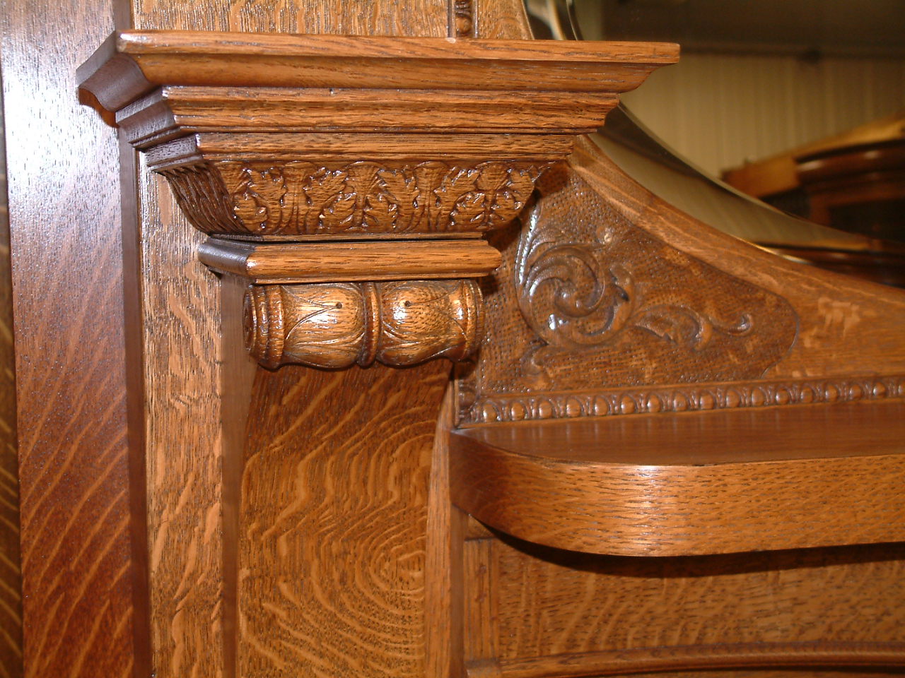 Oak Griffin Adorned Hooded Mantel - Image 7
