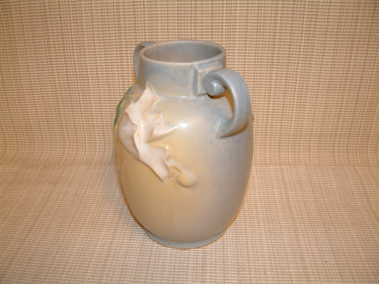Roseville Soft Blue Poppy Vase #867-6 - Image 2
