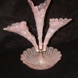 Venetian Overshot Glass Epergne
