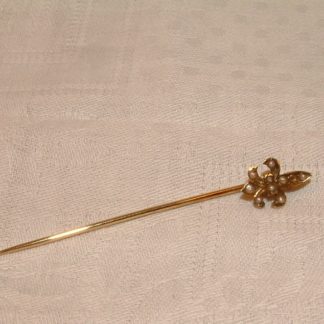 14K Lapel / Stick Pin with Seed Pearls
