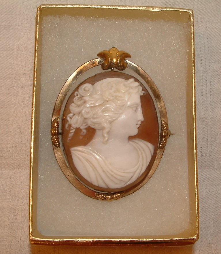 Rare Shell Cameo reversing to Mourning Photo - Image 6