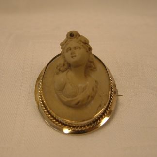 Victorian High Relief Lava Cameo