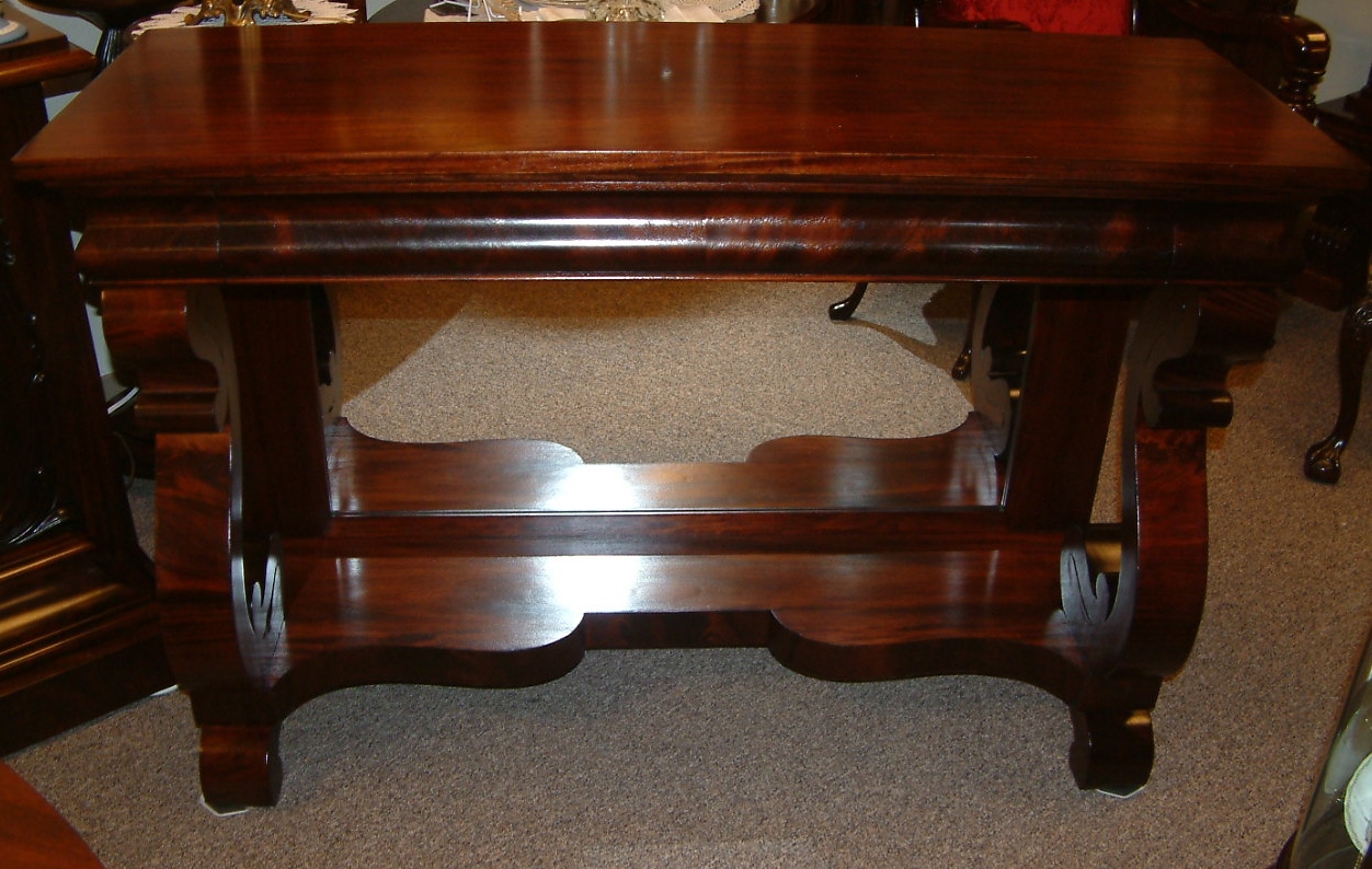 Mahogany Berkey and Gay Pier Mirror / Entry Table