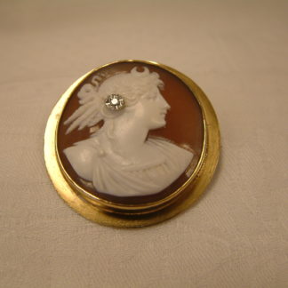 Victorian Shell Habile Cameo Diana