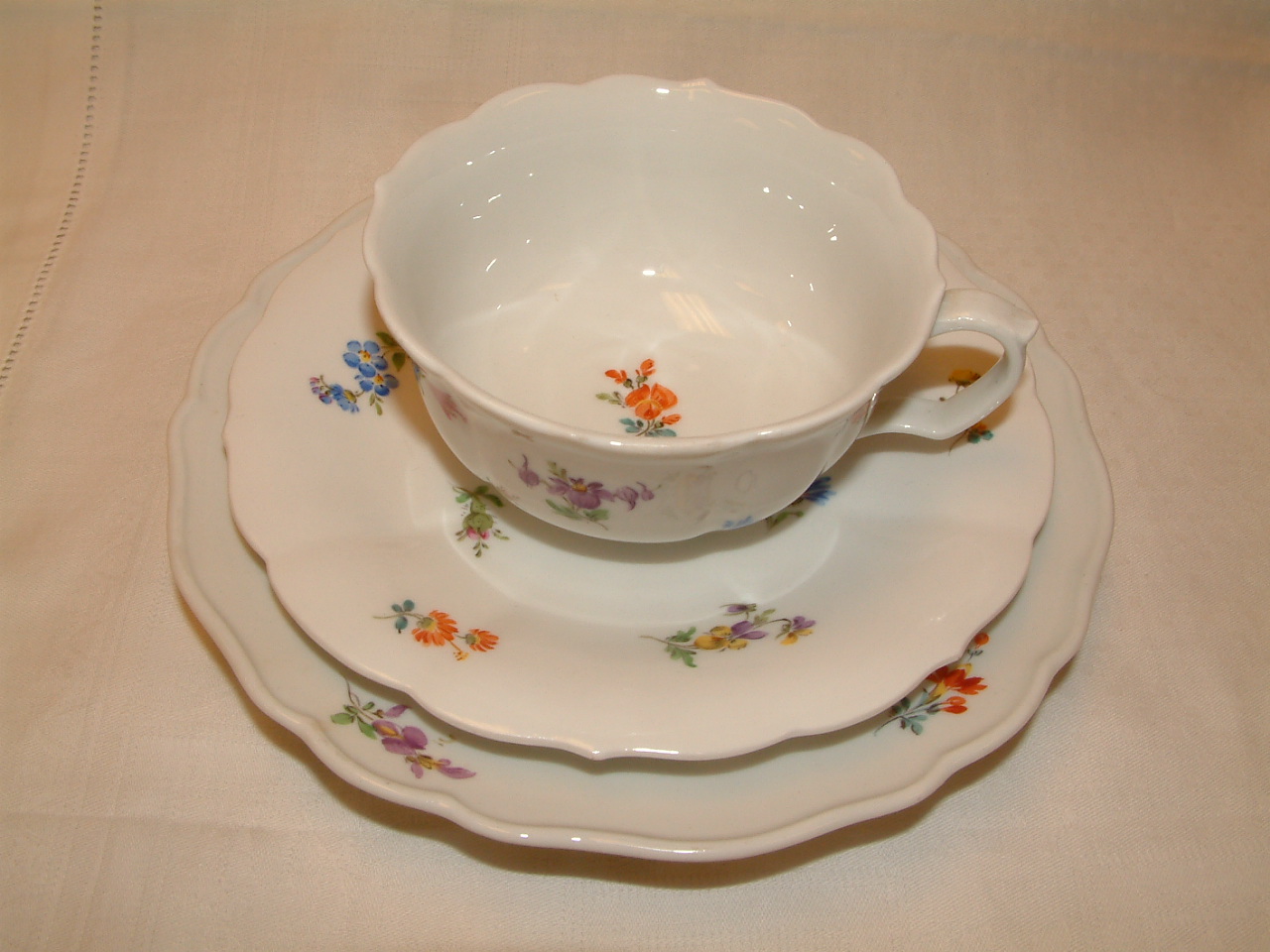 Meissen Trio Cup & Saucer - Image 7