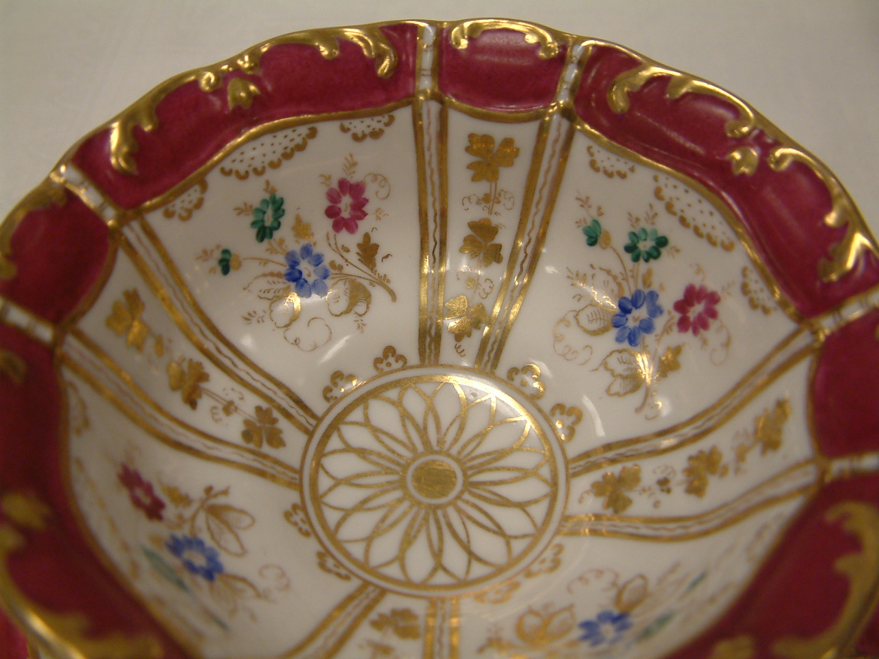 Old Paris Ornate Fluted and Footed Cup and Saucer SOLD! - Image 5