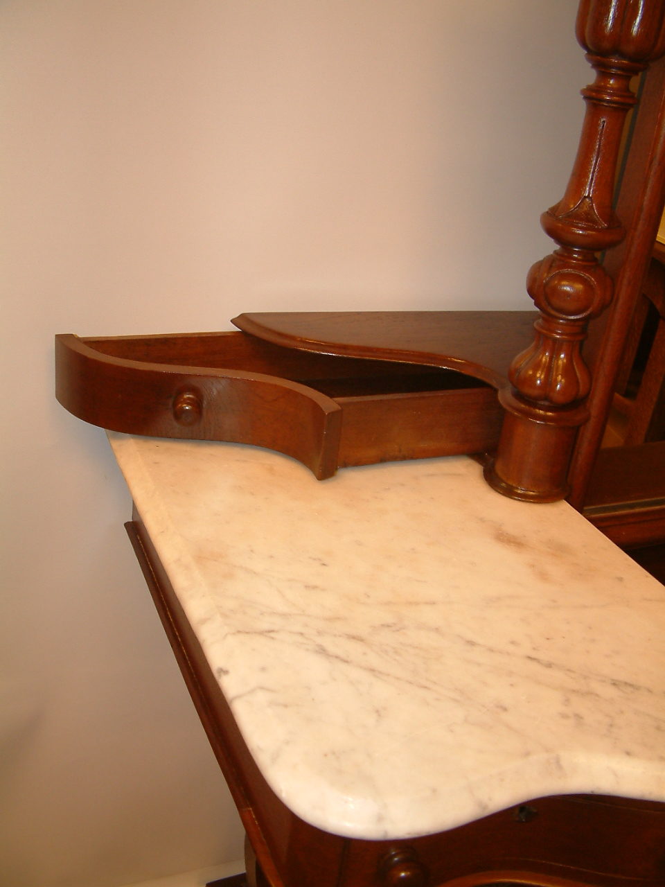 Walnut Civil War Era Ladies Vanity SOLD - Image 4