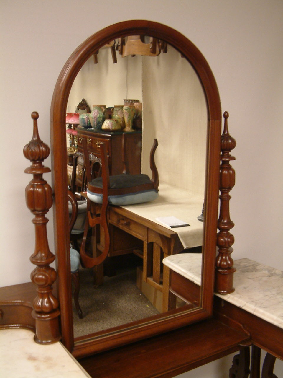 Walnut Civil War Era Ladies Vanity SOLD - Image 12