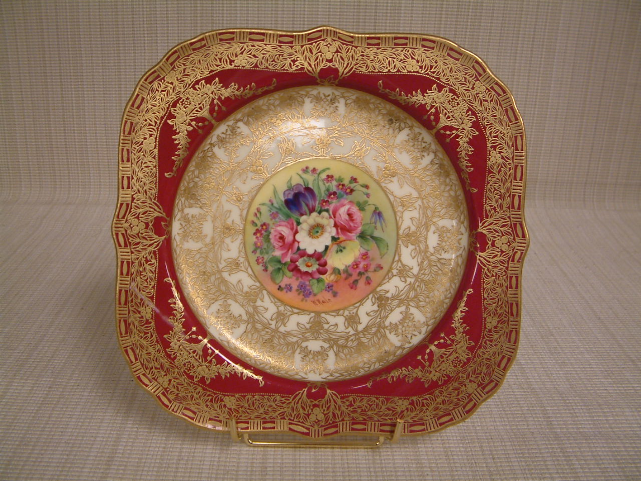 Royal Worcester Salad / Dessert / Luncheon Plate - Image 4