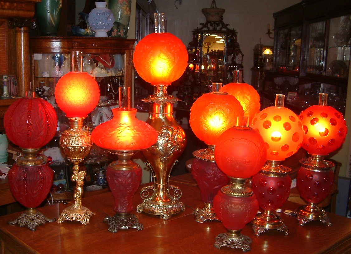 Victorian Oversized Banquet Lamp - Image 12
