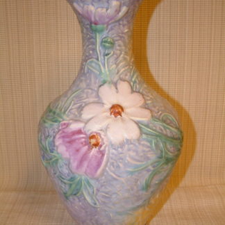 Weller Silvertone Tall Daisies Vase
