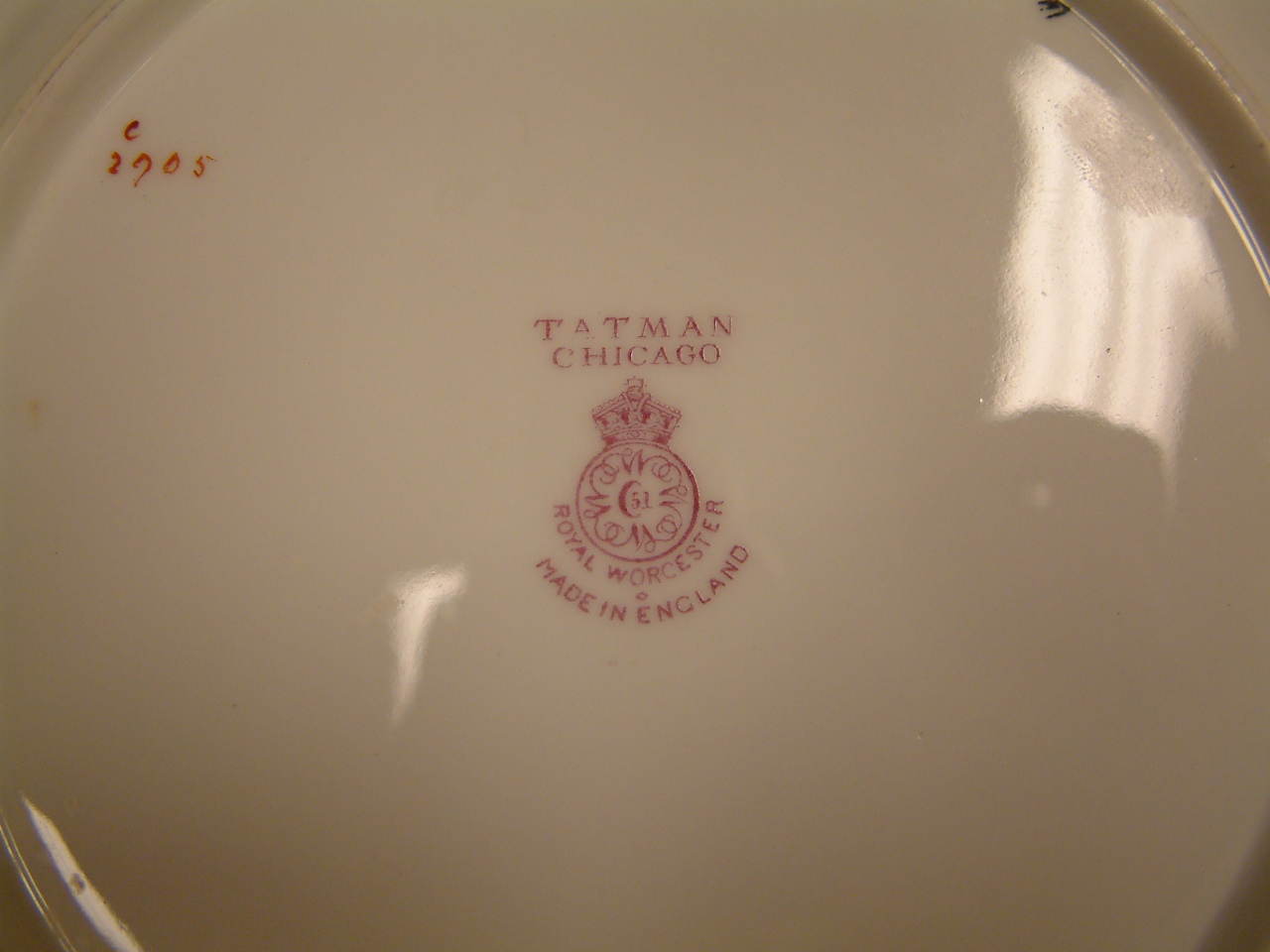 Royal Worcester Salad / Dessert / Luncheon Plate - Image 6
