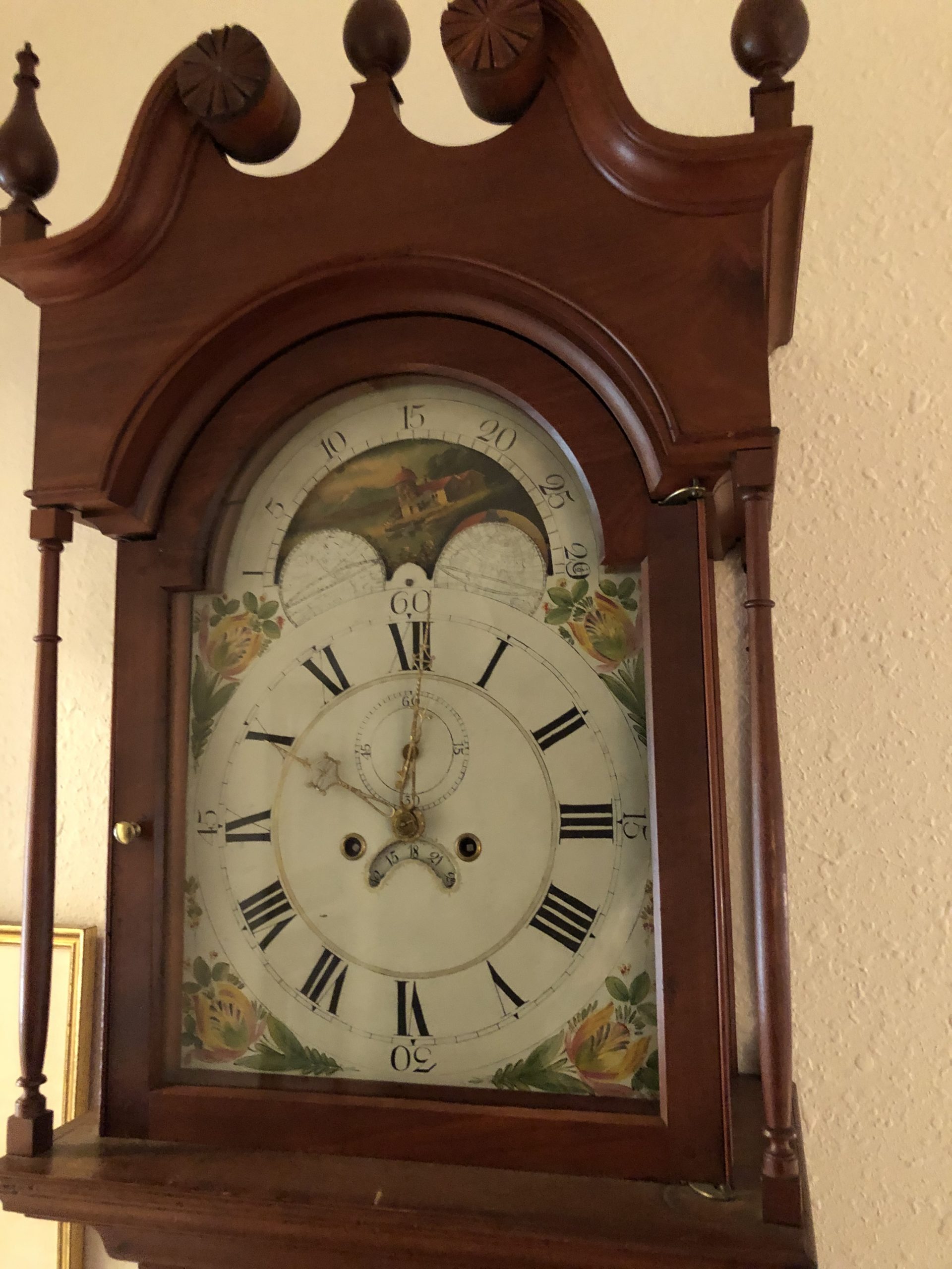 Early American Colonial Tall Case Grandfather Clock - Image 2