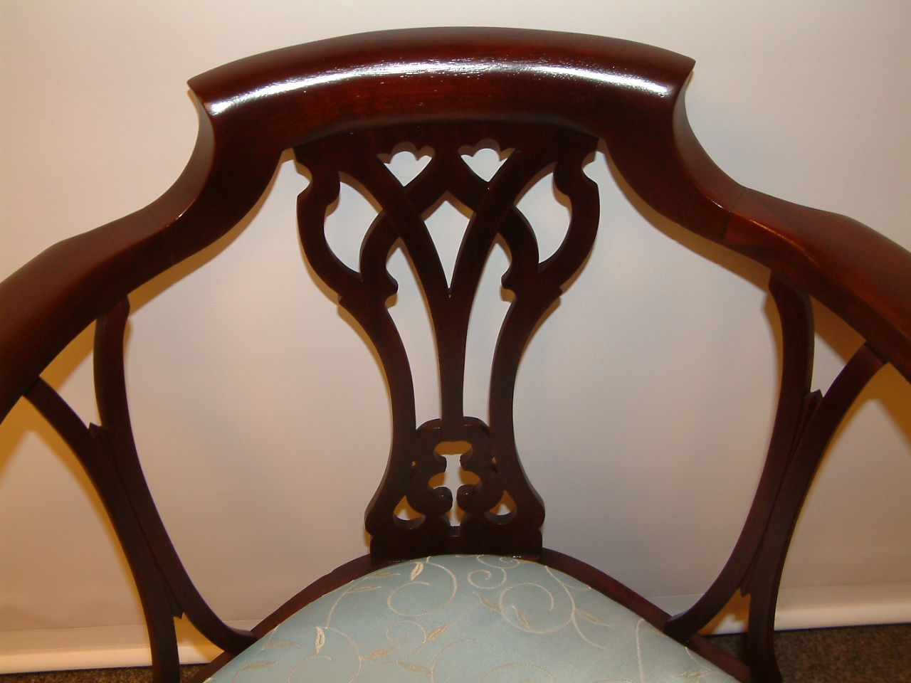 Walnut Chippendale Corner Chair - Image 7